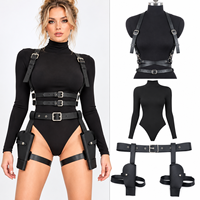 Étui à pistolet en cuir pour ceinture, style western, viking, Renaissance, cowboy, accessoires de costume pour Halloween, cosplay, TV et cinéma, Resident Evil