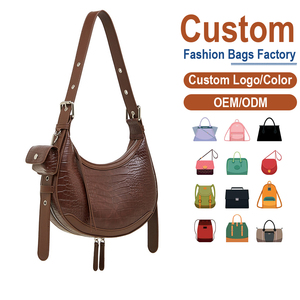 Bolsos de Cuero de Diseño de Lujo – Bolso de Hombro para Mujer con Estampado de Cocodrilo Marrón y Bolsillo Lateral, Cuero Genuino Directo de Fábrica - Product Image 2