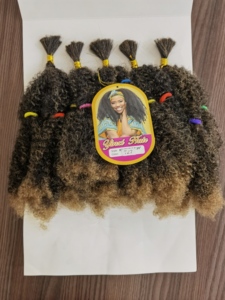 Extensions de cheveux synthétiques pré-étirées ignifuges en tissage unique <span class=keywords><strong>Afro</strong></span> Kinky Twist pour tressage, vente en gros de Chine - Product Image 4