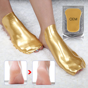 थोक कोलेजन मरम्मत कॉलस रिमूवर फुट शीट मास्क हाइड्रोजेल मॉइस्चराइजिंग 24k गोल्ड फुट मास्क हाइड्रेटिंग - Product Image 1