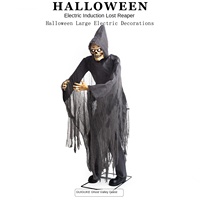 Décorations motorisées à capteur de mouvement pour scène d'horreur extérieure, thème Chasseur d'âmes perdu, pour Halloween, maison hantée, parc d'attractions, salle d'évasion
