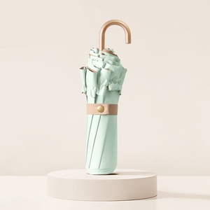 Paraguas <span class=keywords><strong>de</strong></span> Encaje Estilo Princesa Coreana para Mujer, Gancho Dorado y Revestimiento <span class=keywords><strong>de</strong></span> Gel <span class=keywords><strong>de</strong></span> Color, Protección UV, Sombrilla Plegable Creativa - Product Image 4