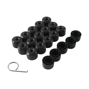 휠 너트 더스트 캡 20PCS PP 17mm 자동차 휠 러그 너트 캡 폭스 바겐 (VW), 제타, 비틀, 파사트 용 제거 도구가 있는 더스트 커버 - Product Image 6