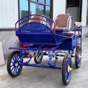 Chariot d'entraînement équestre populaire pour chevaux de tourisme, violet, à quatre roues - Product Image 2