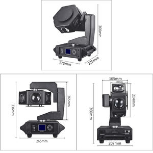 Lampu Meteor api terbang kepala berputar tak terbatas, lampu strobo klub panggung disko DJ 6x40w RGBW - Product Image 4