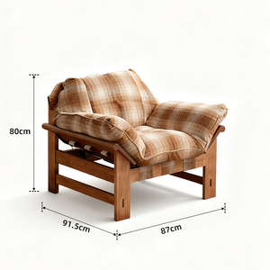 Canapé simple Longstar Lawson, <span class=keywords><strong>fauteuil</strong></span> d'appoint confortable à carreaux, style moderne, <span class=keywords><strong>fauteuil</strong></span> <span class=keywords><strong>de</strong></span> salon pour salon et chambre à coucher - Product Image 5