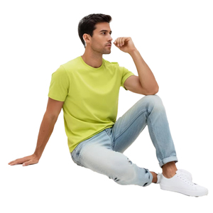 Camiseta de Algodón 100% de Alta Calidad con Logotipo Personalizado, Corte Regular para Hombre, Color Sólido, Unisex - Product Image 4
