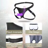 Dildo à Sangle pour Femmes, Jouets Sexuels Féminins, Dildos Doubles en Silicone Amovibles, Dildos Réalistes Portables pour Femmes, Lesbiennes et Couples