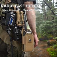 Pochette radio universelle en nylon 1000D avec fermeture éclair, étanche, pour la chasse, le camping et les activités de plein air