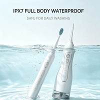 Ensemble de blanchiment des dents et de soin des gencives Eisler, brosse à dents sonique et irrigateur dentaire, rechargeable par USB, IPX7, OEM personnalisé