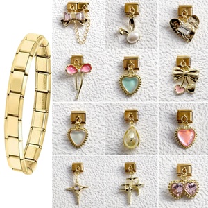 Bracelet modulaire de style italien, nouvelle série or, pendentif personnalisable, chaîne d'assemblage, bracelets à breloques élégants et tendance - Product Image 2