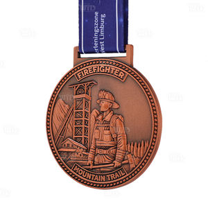 מדליית ריצת שטח בהרים עם סרטים, מדליה מותאמת אישית באיכות גבוהה מסגסוגת אבץ, חריטה תלת-ממדית, מדליה מותאמת אישית - Product Image 5