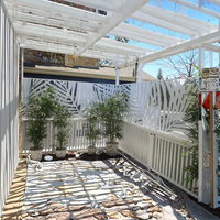 Panneau de clôture décoratif en métal découpé au laser sur mesure, écran d'intimité pour balcon, cloison intérieure/extérieure, panneau de garde-corps d'escalier