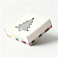 Grandes boîtes à cadeaux de Noël de luxe personnalisées boîtes d'expédition en papier et en carton pour brillant à lèvres, soins de la peau, tasses et bougies.