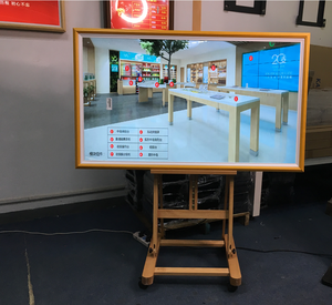 Marco Digital para Fotos y Videos YINGTOUCH de 32 Pulgadas, Marco de Madera con Pantalla Táctil HD, Marco para Arte, Fotos y Señalización, con WiFi y <span class=keywords><strong>Video</strong></span> - Product Image 2