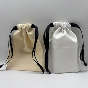 Eco Canvas Printed Cotton Linen Draw <b>String</b> <b>Bags</b> Packaging Custom Logo Drawstring <b>Bag</b> - Product Image 4