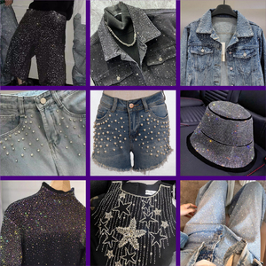 Xuyên biên giới bầu trời đầy sao nóng dập mô hình sticker tùy chỉnh cá nhân Mũ bóng chày DIY Rhinestone dập nóng chế biến - Product Image 3