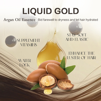Masque capillaire hydratant à l'huile d'argan du Maroc masque OEM de spa de salon brillant à l'or liquide pour le soin des cheveux