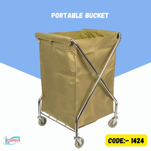 Chariot à linge en forme de X en acier inoxydable, pliable et durable, adapté à la collecte et au stockage efficaces du linge dans les zones domestiques - Product Image 6