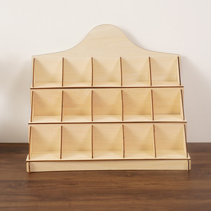 Présentoir Organisateur en Bois à Plusieurs Niveaux pour Rouge à Lèvres, Parfums, Boîtes Mystères, Poupées, Figurines - <span class=keywords><strong>Étagère</strong></span> <span class=keywords><strong>de</strong></span> <span class=keywords><strong>Rangement</strong></span> Autoportante - Product Image 3