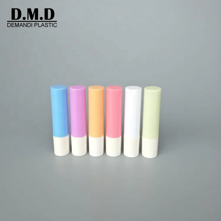 Rỗng BPA Miễn Phí Đầy Màu Sắc Hồng Tím Xanh Cam Chapstick Ống Lip Balm