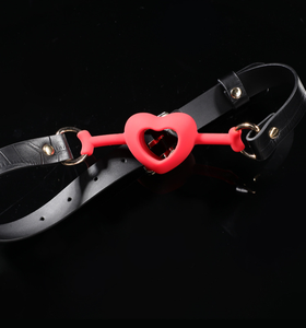 Полый кляп-шар в форме любви, альтернативный женский тренировочный секс-игрушки, заглушки для рта - Product Image 6