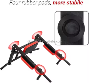 <span class=keywords><strong>Barre</strong></span> de traction réglable en acier, support mural pour la maison, station de dips, équipement de fitness, cadre de suspension pour la musculation - Product Image 5