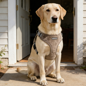 Kedatangan Baru <span class=keywords><strong>2026</strong></span> Premium Mewah Berkualitas Tinggi Fashion Tanpa Tarikan Dapat Disesuaikan Logo Kustom Set <span class=keywords><strong>Harness</strong></span> Beludru untuk Kucing dan Anjing - Product Image 4