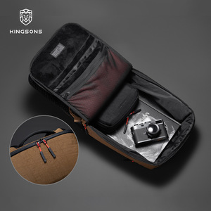 Kingsons Nylon Waterproof <b>Backpack</b> 20-35L Laptop <b>Compartment</b> Unisex Everyday Use - Product Image 2