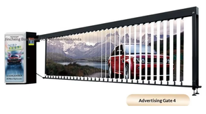 Barrière publicitaire électrique automatique à levage intégré avec télécommande, machine intégrée pour la sécurité des entrées de parkings commerciaux - Product Image 5