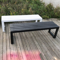 Ensemble table et chaises de salle à manger d'extérieur en bois HWY-10 pour villa, cour, parc, usage de loisirs