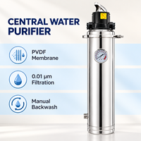 Système de purification d'eau UF pour toute la maison, filtration au charbon, raccordement direct au robinet, purificateur d'eau potable en acier inoxydable pour la maison