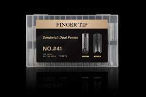 280 pièces de moules à ongles sandwich double forme (superior et inférieur) pour extension rapide, outil de construction d'ongles pour manucure en salon - Product Image 5
