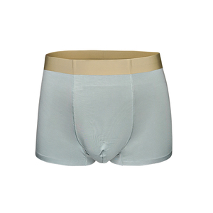Boxer da <span class=keywords><strong>uomo</strong></span> in seta di ghiaccio per intimo estivo traspirante per taglie forti sportivi Anti-batterici comodi Boxer senza cuciture - Product Image 1