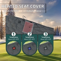 Fundas de Asiento para Carrito de Golf con Calefacción Antideslizantes Personalizadas del Fabricante Chino, Diseño de Cojín de Asiento Portátil con Calefacción Eléctrica para Invierno