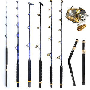 Caña de Pescar de Fibra de Vidrio Sensoar de Alta Calidad para Pesca en Alta Mar de 50-130 Libras, para Pesca en Barco, Atún, Tiburón, Pesca de Arrastre - Product Image 6