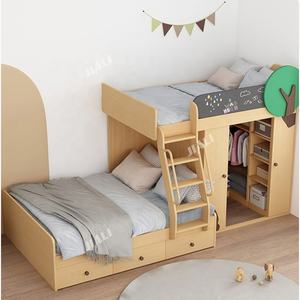 Ensemble de chambre à coucher en bois pour enfants, Design <span class=keywords><strong>Original</strong></span>, <span class=keywords><strong>lit</strong></span> superposé à deux niveaux pour garçons - Product Image 3