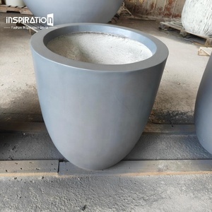 Pot en terrazzo UHPC minimaliste, style moderne simple, léger et peu encombrant pour le jardinage sur les balcons en hauteur - Product Image 1
