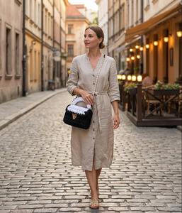 Black and White <b>Braided</b> Handmade Purse Luxury Ethnic Stylish Pearl Two Straps Purse Boho Shoulder Bag Cotton <b>Cord</b> Weaving - Product Image 3