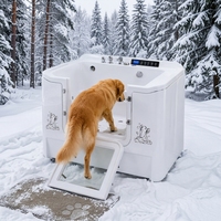 Station de lavage pour chiens en libre-service, résistante aux intempéries et aux UV, semi-extérieure