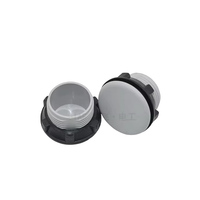 Bouchon de trou de vis JIAF 16mm-30mm en plastique, gris foncé, étanche, pour usage automobile