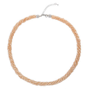 Collar de Cuentas de Cristal Facetado de 18 Pulgadas, Collar de Cristal de 3 mm con 4 Hileras Trenzadas, Categoría de Producto - Product Image 2