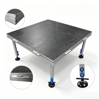 Scène de concert de haute qualité, montage facile, plateforme de scène en aluminium réglable, imperméable et antidérapante pour événements en plein air, à vendre