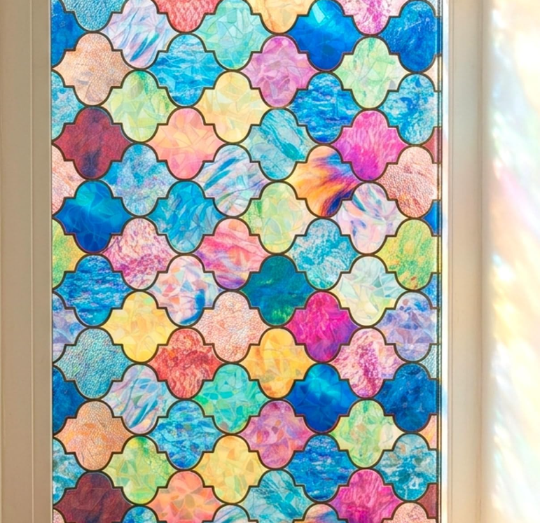 Motif de cristal coloré60*100cm