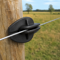 Isolateur de clôture électrique résistant aux UV, robuste, résistant aux hautes températures, isolateur de fil de clôture en plastique, installation facile