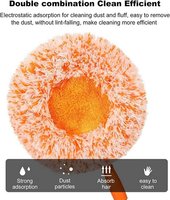 Serpillère de nettoyage réglable en microfibre avec manche réglable en hauteur et tête de serpillère remplaçable pour le nettoyage des sols et des murs à la maison