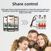 Tuya WIFI sans fil Mini disjoncteur intelligent télécommande Mobile interrupteur d'air surtension/sous-tension Protection minuterie interrupteur