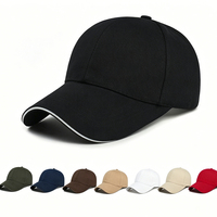 Casquette de baseball sportive personnalisée en coton 100% avec logo sur mesure, style décontracté pour hommes, bord incurvé, vente en gros