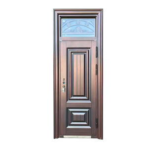 Portes de sécurité en acier, porte d'entrée, épaisseur 9 cm, isolation phonique, design traditionnel, usage extérieur - Product Image 4