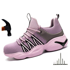 Chaussures <span class=keywords><strong>de</strong></span> <span class=keywords><strong>sécurité</strong></span> respirantes à prix avantageux pour <span class=keywords><strong>femme</strong></span>, avec embout en acier EN et semelle EVA, couleur rose, chaussures <span class=keywords><strong>de</strong></span> travail pour <span class=keywords><strong>femme</strong></span> - Product Image 3